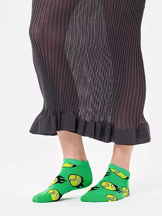 HAPPY SOCKS | Calcetines bajos de deporte para mujer TENNIS BALL 36-40 verde | 